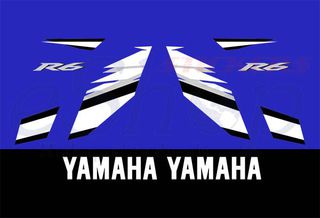 Αυτοκόλλητα σετ για YAMAHA YZF R6 2006 RJ11 Μπλε έκδοση