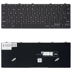 Teclado Español para Portátil - Spanish Laptop Keyboard για Dell Chromebook 11 3100 3110 3120 5190 3400 0D2DT 00D2DT 3G0H0 03G0H0 04RN92 4RN92 PK132FG3A21 05PY8 005PY8 Power Key ES Black ( Κωδ.41023ES