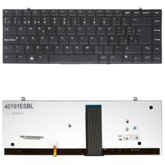 Teclado Español para Portátil - Spanish Laptop Keyboard για Dell Studio XPS 1340 1640 1645 1647 PP17S PP35L HW184 0HW184 R266D 0R266D 0HW336 0TR496 0R272D 0N581D ES Backlight Black ( Κωδ.40191ESBL )