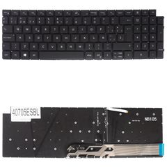 Teclado Español para Portátil - Spanish Laptop Keyboard για Dell Inspiron 15 7510 5510 5515 3511 3515 16 7610 MK2CK 0MK2CK 10T1W 505WH 0505WH 9PPKF 48J27 048J27 9JKXV 55P41 ES No Frame Backlight Black