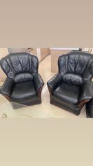 Σετ Σαλονιού Γνήσιο Δέρμα (3θέσιο, 2θέσιο & 2 Πολυθρόνες)