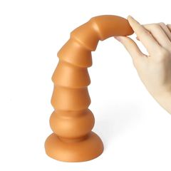 Anal Toys Super Soft Huge Plug Big Butt Gold