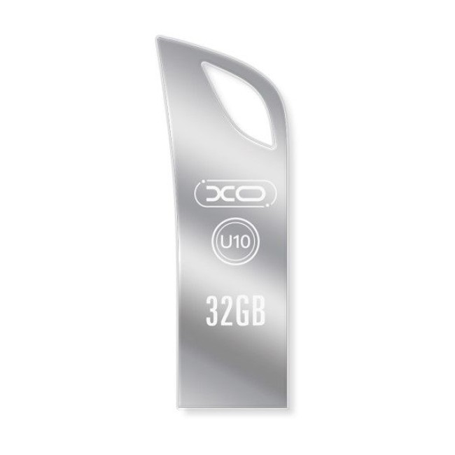 XO U10 USB STICK 32GB USB2.0 SILVER