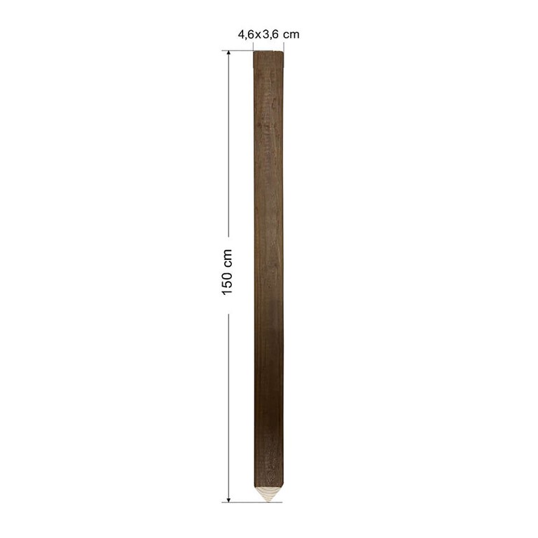 Σετ 10 τμχ πάσσαλοι δοκός 50106 4,6Χ3,6Χ150 cm με μύτη
