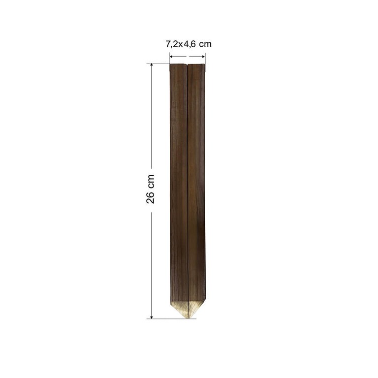 Σετ 10 τμχ πάσσαλοι δοκός 50107 7.2X4.6X26 cm με μύτη