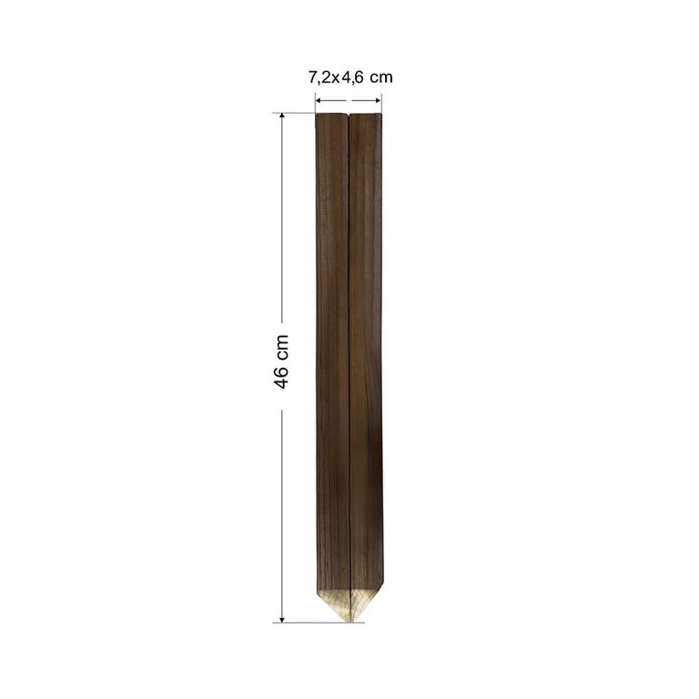 Σετ 10 τμχ πάσσαλοι δοκός 50109 7.2X4.6X46 cm με μύτη