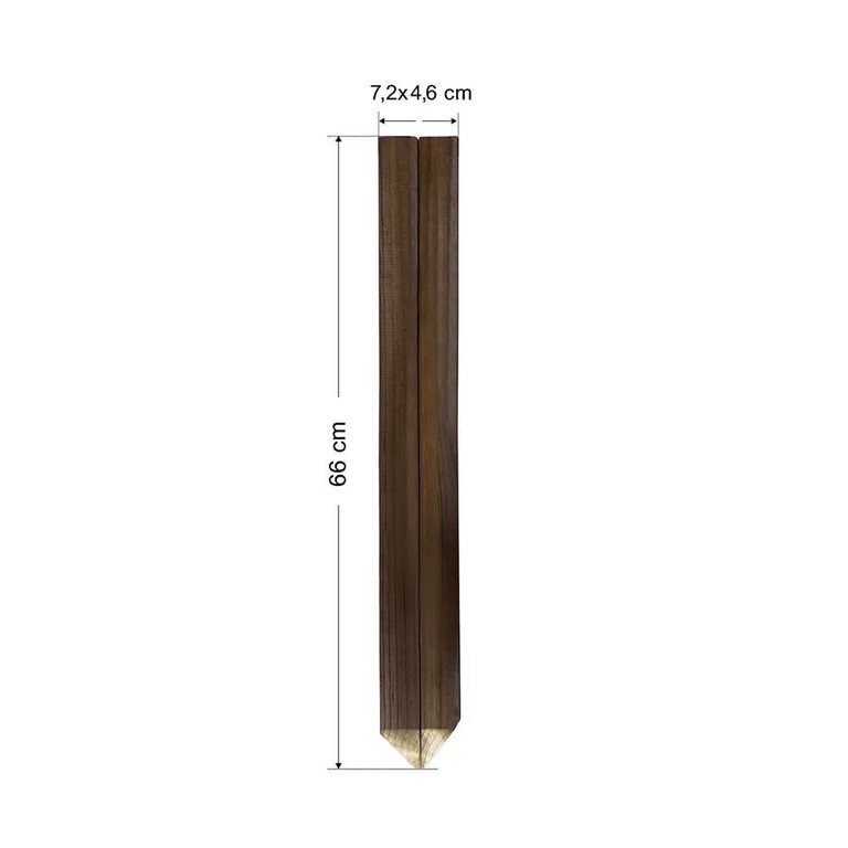 Σετ 10 τμχ πάσσαλοι δοκός 50110 7.2X4.6X66 cm με μύτη