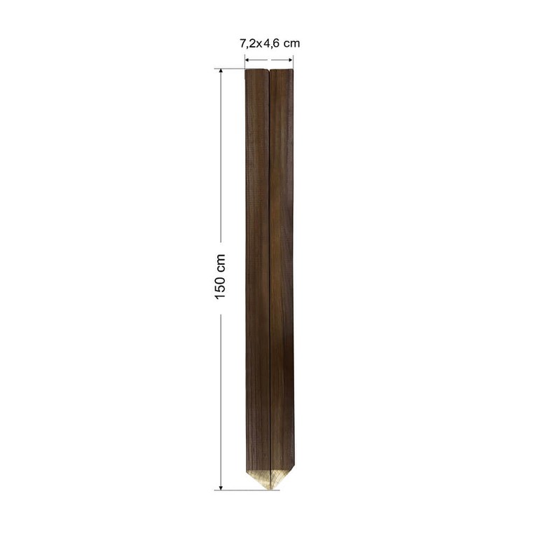 Σετ 10 τμχ πάσσαλοι δοκός 50113 7.2X4.6X150 cm με μύτη