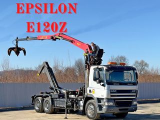 Γερανοί - Φορτηγά Με Γερανό DAF 2008 CF 85.460 * Abrollkipper * EPSILON E120Z * 6x4