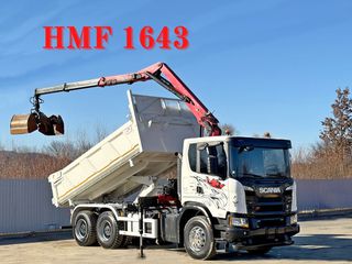 Ανατροπή + Γερανός Scania 2020 G 410 * HMF 1643 * 6x4