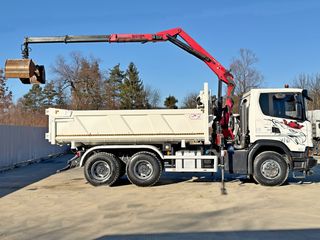 Ανατροπή + Γερανός Scania 2020 G 410 * HMF 1643 * 6x4-thumb-5
