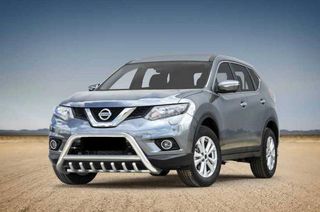 ΜΠΑΡΑ ΕΜΠΡΟΣ Bullbar Nissan X-Trail 2014-2017 100% polished stainless steel bullbar