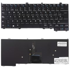 Teclado Español para Portátil - Spanish Laptop Keyboard για Dell Latitude E7240 E7420 E7440 HC8NX 0G2V0W G2V0W 04G6VR 0D4HRW D4HRW PK130VN4B00 PK130VN3A00 SG-60700-XUA ES Backlight Black ( Κωδ.40250ES