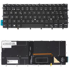 Teclado Español para Portátil - Spanish Laptop Keyboard για Dell XPS 13 9370 9380 7390 9305 P82G P82G001 6Y7DJ 06Y7DJ 03CM18 0N3NG0 FVW9W 0FVW9W 3CM18 NSK-EN0BC 82FHM 082FHM ES No Frame Backlight Blac