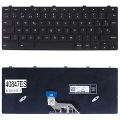 Teclado Español para Portátil - Spanish Laptop Keyboard για Dell Chromebook 11 3180 3181 3189 2-in-1 13 3380 TVPGD 0TVPGD PMDGW 0PMDGW HNXPM 0HNXPM PK131X21A05 NSK-EJ0SC ES Black ( Κωδ.40847ES )