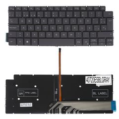 Teclado Español para Portátil - Spanish Laptop Keyboard για Dell 7300 7306 7390 14 5000 5405 5406 5490 5493 5498 7000 7H37T 07H37T 7DYJK N11KN 0N11KN ND1K9 0ND1K9 ES No Frame Backlight Gray ( Κωδ.4072