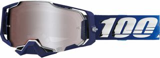 Κωδ.NOS.236560 STOCK!!!-Μάσκα Armega 100% Blue Silver Mirrored Lens Triple Layer foam δέχεται Tear Off τηλ.215-215-8211