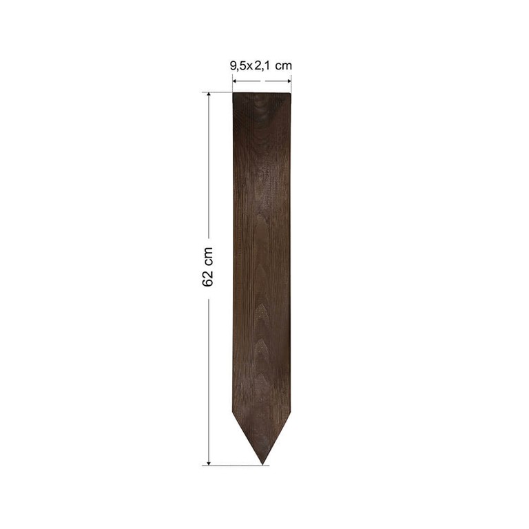Σετ 10 τμχ πάσσαλοι σανίδα deck 50116 9,5X2,1X62 cm με μύτη