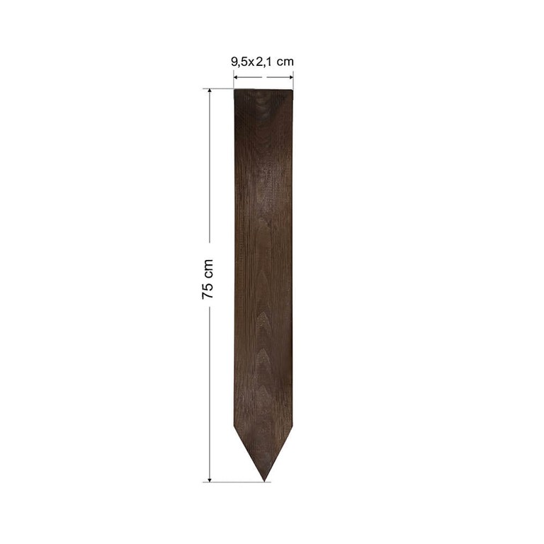 Σετ 10 τμχ πάσσαλοι σανίδα deck 50117 9,5X2,1X75 cm με μύτη