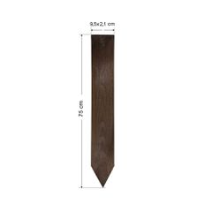 Σετ 10 τμχ πάσσαλοι σανίδα deck 50117 9,5X2,1X75 cm με μύτη
