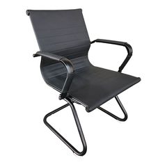 Καρέκλα γραφείου επισκέπτη Valter pakoworld pu μαύρο 55.5x48x88εκ