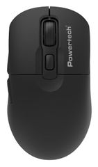 POWERTECH ασύρματο ποντίκι PT-1543, 2.4GHz & Bluetooth, έως 2400DPI, αθόρυβο, μαύρο