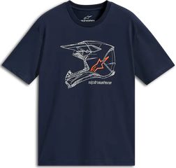 Μπλούζα Αντρική ALPINESTARS  MX Helmet CSF T-Shirt Μπλε