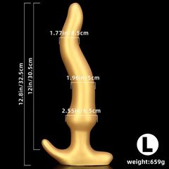 Liquid Gold Silicone Soft Extra Long Deep AnalPlug
