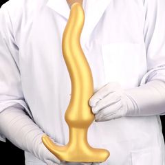 Liquid Gold Silicone Soft Extra Long Deep AnalPlug-thumb-2