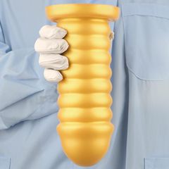 Silicone Anal Plug Dildo Gold-thumb-6