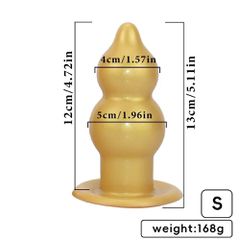 Rump Butt Plug Silicone Gold