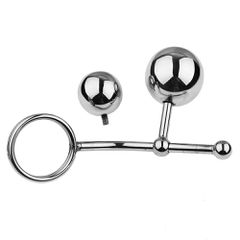 Anal Plug With Cock Ring Stainless Steel-thumb-3