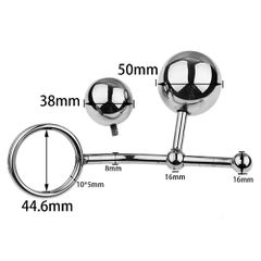 Anal Plug With Cock Ring Stainless Steel-thumb-4