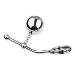 Anal Plug With Cock Ring Stainless Steel-thumb-1