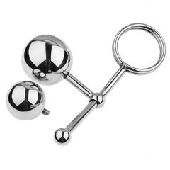 Anal Plug With Cock Ring Stainless Steel-thumb-2