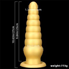 Silicone Anal Plug Dildo Huge Buttplug with Suction Cup Super Soft-thumb-4