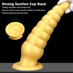 Silicone Anal Plug Dildo Huge Buttplug with Suction Cup Super Soft-thumb-1