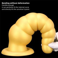 Silicone Anal Plug Dildo Huge Buttplug with Suction Cup Super Soft-thumb-3