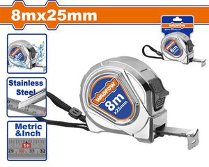 Wadfow WMT4440 Μετροταινία Μεταλλική 8m X 25mm