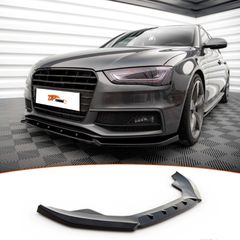 A4 B8 S-Line Max V3 splitter μπροστινό άριστης ποιότητας abs πλαστικό gloss black μαύρο γυαλιστερό 2012 - 2015