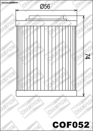 ΛΥΡΗΣ CHAMPION ΦΙΛΤΡΟ ΛΑΔΙΟΥ ΓΙΑ APRILIA CAPONORD 1000 / FUTURA 1000 / RSV 1000 R FACTORY, COF052