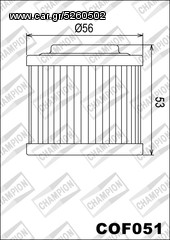 ΛΥΡΗΣ CHAMPION ΦΙΛΤΡΟ ΛΑΔΙΟΥ ΓΙΑ BMW F650 GS DAKAR / F650 ST STRADA, COF051