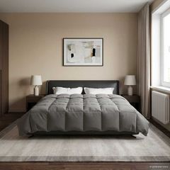 Καλοκαιρινό Παπλωματοθήκη 200 x 240 cm Καλοκαίρι Ανοιχτό γκρι 42025921