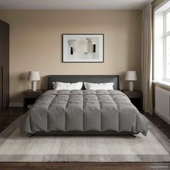 Καλοκαιρινό Παπλωματοθήκη 220 x 240 cm Καλοκαίρι Ανοιχτό γκρι 42025926