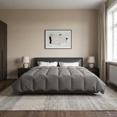 Καλοκαιρινό Παπλωματοθήκη 220 x 260 cm Καλοκαίρι Ανοιχτό γκρι 42025927