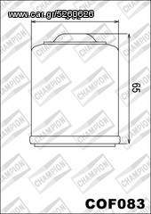 ΛΥΡΗΣ CHAMPION ΦΙΛΤΡΟ ΛΑΔΙΟΥ ΓΙΑ GILERA RUNNER 125 - 180 - 200 VX / VXR / SC / ST, COF083