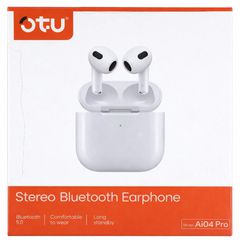 OTU Ai04 Pro Stereo Bluetooth Earphone White-thumb-1