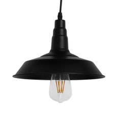 Vintage Κρεμαστό Φωτιστικό Οροφής με Ντουί 1 x E27 AC 220-240V IP20 - Μαύρο - Μ26 x Π26 x Υ25cm