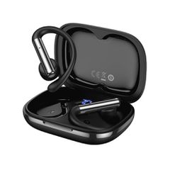 Wireless Hands Free Hoco EW206 Mist TWS v6.0 400mAh 4 Ώρες Ομιλίας Τεχνολογία True Bass και Θήκη Φόρτισης με LED Ένδειξη Μπαταρίας Μαύρα