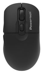 POWERTECH ασύρματο ποντίκι PT-1543, 2.4GHz & Bluetooth, έως 2400DPI, αθόρυβο, μαύρο